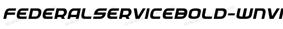 FederalServiceBold-wnvn字体转换