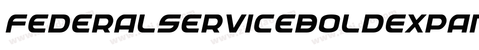 FederalServiceBoldExpandeditalic-PEyg字体转换