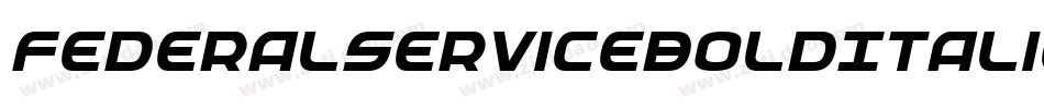 FederalServiceBoldItalic-L0yg字体转换