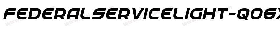 FederalServiceLight-qO6x字体转换