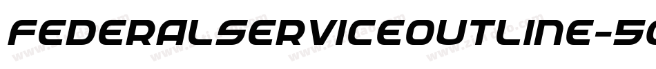 FederalServiceOutline-5GPx字体转换