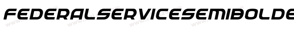 FederalServiceSemiBoldExpanded-nWjJ字体转换