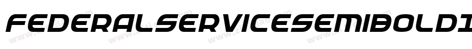 FederalServiceSemiBoldItalic-RZBl字体转换
