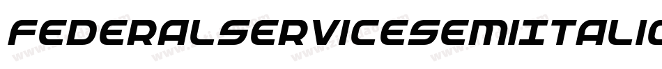 FederalServiceSemiItalic-Bw1l字体转换