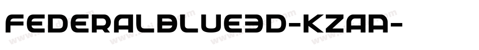 FederalBlue3D-KzaA字体转换