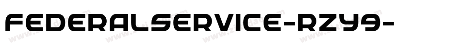 FederalService-rZY9字体转换