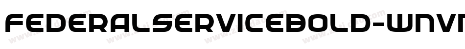 FederalServiceBold-wnvn字体转换