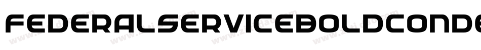 FederalServiceBoldCondensedItalic-menx字体转换