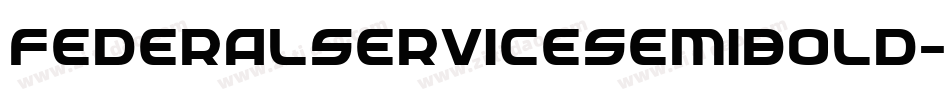 FederalServiceSemiBold-yRZq字体转换