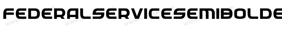 FederalServiceSemiBoldExpanded-nWjJ字体转换