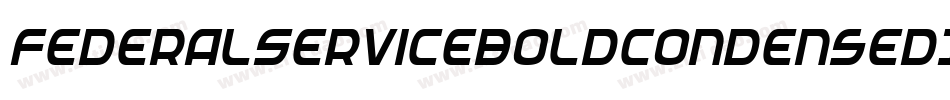 FederalServiceBoldCondensedItalic-menx字体转换