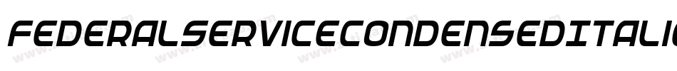 FederalServiceCondensedItalic-gLAY字体转换
