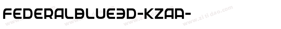 FederalBlue3D-KzaA字体转换