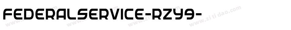 FederalService-rZY9字体转换