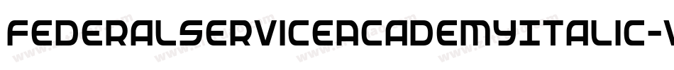 FederalServiceAcademyItalic-vl2D字体转换