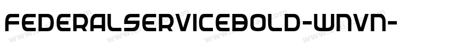 FederalServiceBold-wnvn字体转换