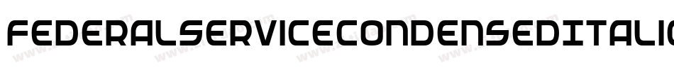 FederalServiceCondensedItalic-gLAY字体转换