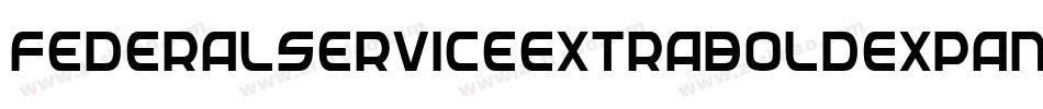 FederalServiceExtraboldExpanded-av8x字体转换
