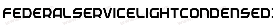 FederalServiceLightCondensedItalic-Jo2E字体转换