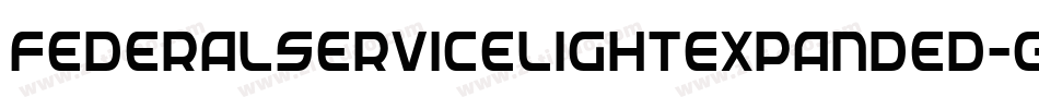 FederalServiceLightExpanded-GLry字体转换