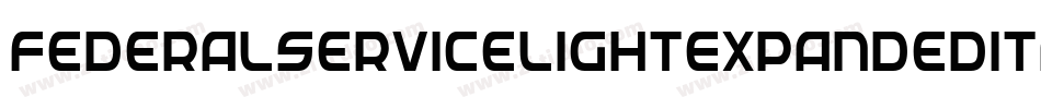 FederalServiceLightExpandeditalic-jojj字体转换