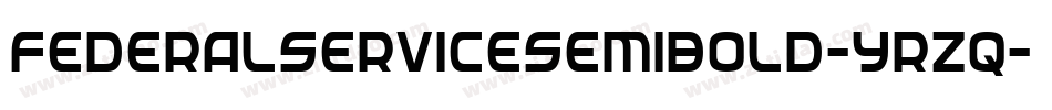 FederalServiceSemiBold-yRZq字体转换