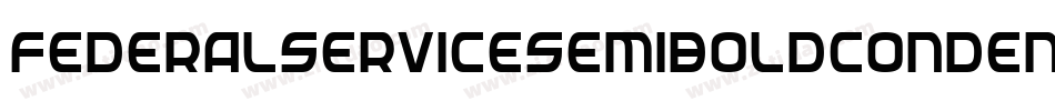 FederalServiceSemiBoldCondensed-9RW7字体转换