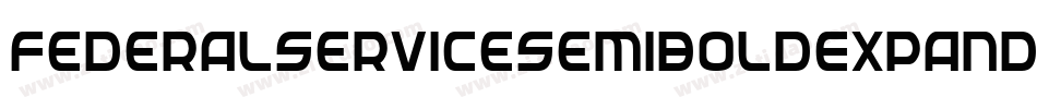 FederalServiceSemiBoldExpanded-nWjJ字体转换