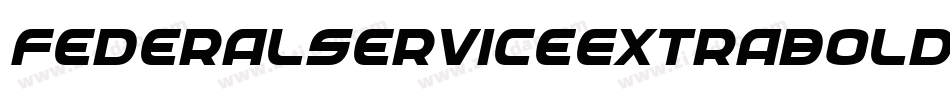 FederalServiceExtraboldCondensed-edox字体转换
