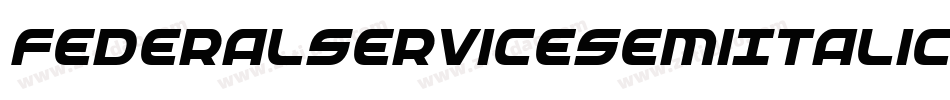 FederalServiceSemiItalic-Bw1l字体转换