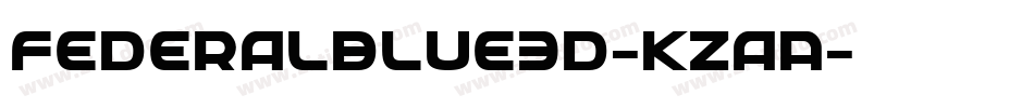 FederalBlue3D-KzaA字体转换