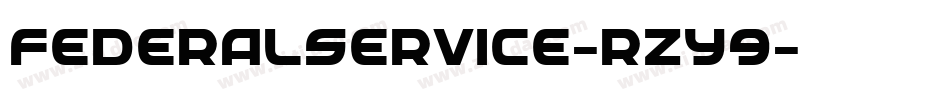 FederalService-rZY9字体转换
