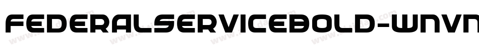 FederalServiceBold-wnvn字体转换