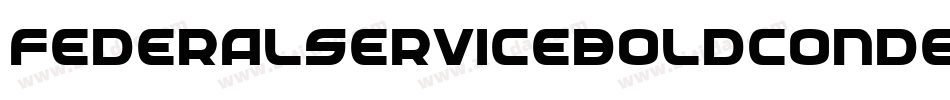 FederalServiceBoldCondensedItalic-menx字体转换
