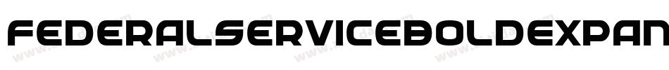 FederalServiceBoldExpandeditalic-PEyg字体转换