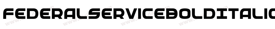 FederalServiceBoldItalic-L0yg字体转换