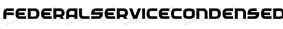 FederalServiceCondensedItalic-gLAY字体转换