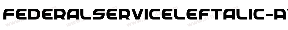 FederalServiceLeftalic-Av9x字体转换