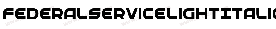 FederalServiceLightItalic-zBgG字体转换