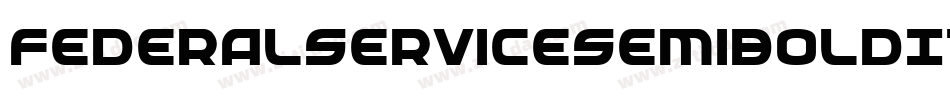 FederalServiceSemiBoldItalic-RZBl字体转换