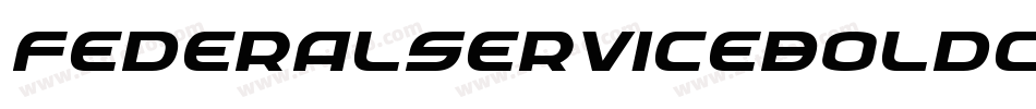FederalServiceBoldCondensedItalic-menx字体转换