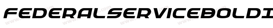 FederalServiceBoldItalic-L0yg字体转换