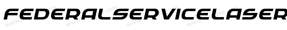 FederalServiceLaserItalic-DmBd字体转换