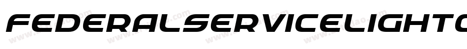 FederalServiceLightCondensedItalic-Jo2E字体转换