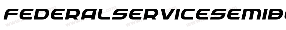 FederalServiceSemiBoldItalic-RZBl字体转换