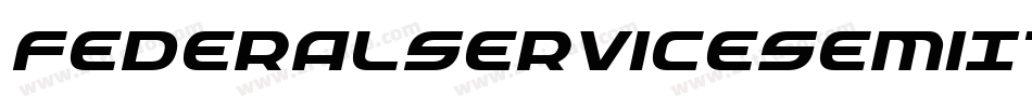 FederalServiceSemiItalic-Bw1l字体转换