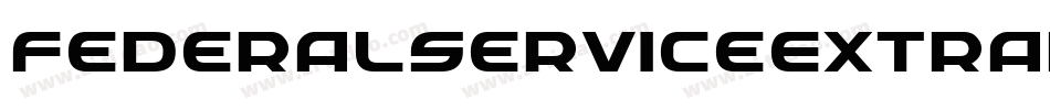 FederalServiceExtraboldExpandedItalic-Ed84字体转换
