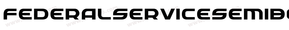 FederalServiceSemiBoldItalic-RZBl字体转换