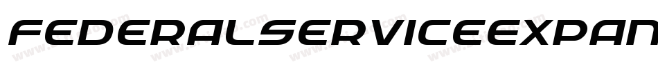FederalServiceExpandedItalic-4zK9字体转换