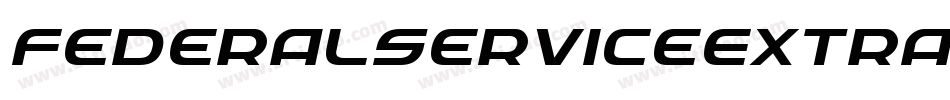 FederalServiceExtraboldItalic-OanA字体转换